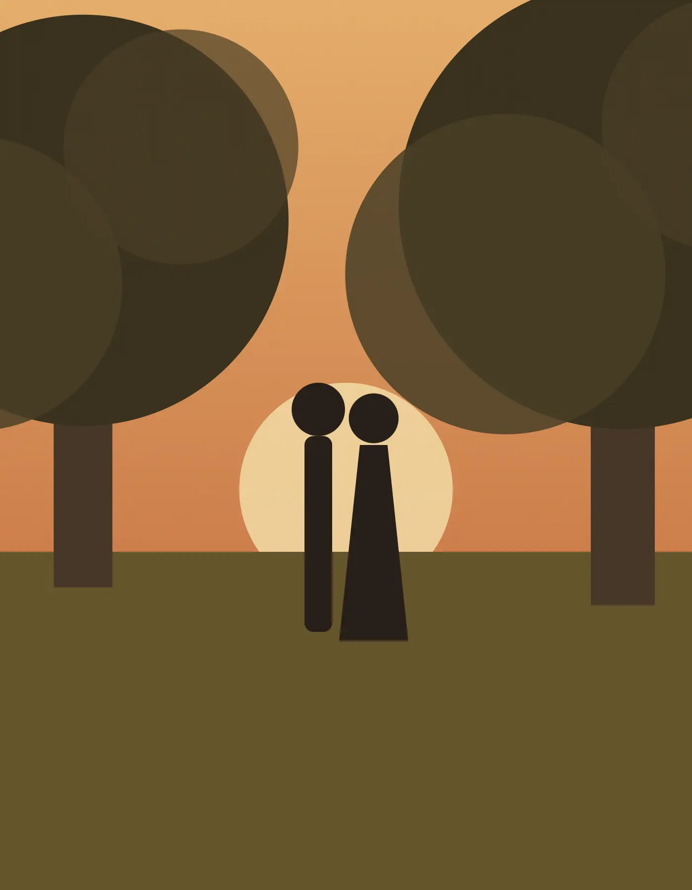 Couple posing at a farm gate in golden light